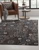 Lundy Chocolate/Black/Beige Area Rug 8x10