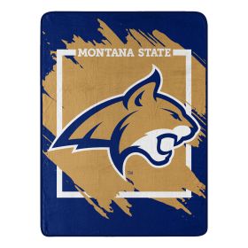 MONTANA STATE OFFICIAL NCAA "Halftone" Micro Raschel Throw Blanket; 46" x 60"