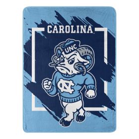 UNC OFFICIAL NCAA "Halftone" Micro Raschel Throw Blanket; 46" x 60"