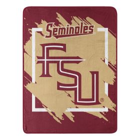 FLORIDA STATE OFFICIAL NCAA "Dimensional" Micro Raschel Throw Blanket; 46" x 60"