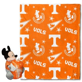 Tennessee OFFICIAL NCAA & Disney's Mickey Mouse Character Hugger Pillow & Silk Touch Throw Set