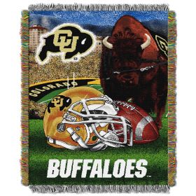 Colorado OFFICIAL Collegiate "Home Field Advantage" Woven Tapestry Throw