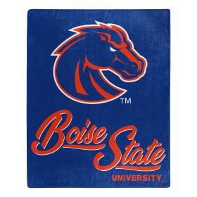 Boise State Raschel OFFICIAL NCAA "Signature" Raschel Throw Blanket