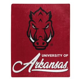 Arkansas OFFICIAL NCAA "Signature" Raschel Throw Blanket