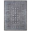 Salina Charcoal/Blue/Pink Area Rug 5x8