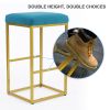 30 Inch Bar Stools Set of 2 for Kitchen Counter Backless Industrial Stool Modern Upholstered Barstool Countertop Saddle Chair Island Stool,220 LBS Bea