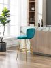 Bar Stools with Back and Footrest Counter Height Dining Chairs 2PC /PC