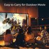 Projector Screen 120 inch; FUDONI Outdoor Movie Screen 16:9 Foldable Washable Anti-Crease; Portable Projector Screen for Home Theater(shipment from FB