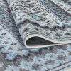 Fallon Blue/Charcoal/Grey/Ivory Area Rug 8x10