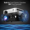 DBPOWER WiFi Projector, Upgrade 8500L Full HD 1080p Video Projector with Carry Case, Support iOS/Android Sync Screen, Zoom&Sleep Timer, 4.3' LCD Home