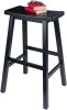 Winsome Satori Seat Bar Stool; 29"; Black