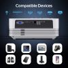 Native 1080P WiFi Bluetooth Projector, DBPOWER 8000L Full HD Outdoor Movie Projector Support iOS/Android Sync Screen&Zoom, Home Theater Video Projecto