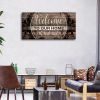 Canvas Wall Art for Living Room|Welcome to Our Home Sign|Framed Wall Art|Welcome Signs for Home Decor|Brown Canvas Prints Wall Pictures Painting Artwo