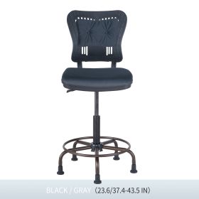 DRAFTING CHAIR/BAR STOOL (Color: Dark Grey)