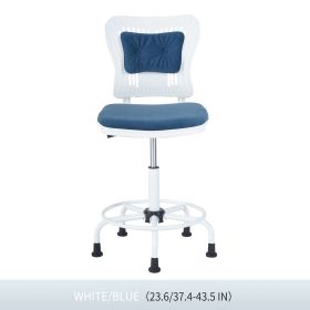 DRAFTING CHAIR/BAR STOOL (Color: Blue)