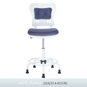 DRAFTING CHAIR/BAR STOOL (Color: Purple)