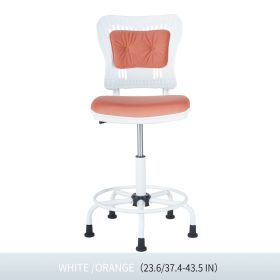 DRAFTING CHAIR/BAR STOOL (Color: Orange)