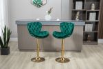 COOLMORE Bar Stools with Back and Footrest Counter Height Dining Chairs 2PC /SET