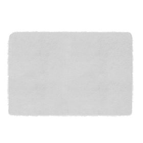 Fluffy Bedroom Rug 4' x 2.6' Anti-Skid Shaggy Area Rug Decorative Floor Carpet Mat (Color: Ivory)