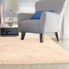 Fluffy Bedroom Rug 4' x 2.6' Anti-Skid Shaggy Area Rug Decorative Floor Carpet Mat