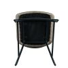 High quality modern cheap high bar stool Upholstered soft dark brown pu Leather bar chair(set of 2)