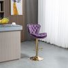 COOLMORE Bar Stools with Back and Footrest Counter Height Chairs 2PC/Set