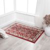 Stylish Classic Pattern Design Traditional Floral Filigree Bordered Area Rug