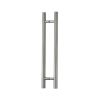 24 Inches Modern Round Bar Ladder Brushed Stainless Steel Sliding Barn Door Handle for 8-12mm Glass or 40-45mm Wood Door