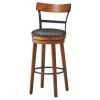 Set of 2 30.5 Inches Swivel Pub Height Dining Chair