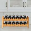 Kitchen Natural Bamboo Products Wine Rack Display Storage Holder  Shelf