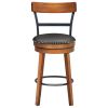 Set of 2 30.5 Inches Swivel Pub Height Dining Chair