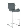 Bar chair modern design for dining and kitchen barstool with metal legs set of 4